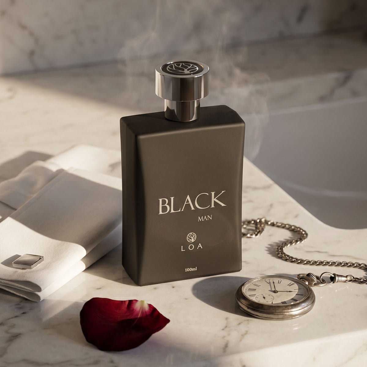 Perfume Masculino Black Man LOA® 100 ml – Amadeirado Intenso