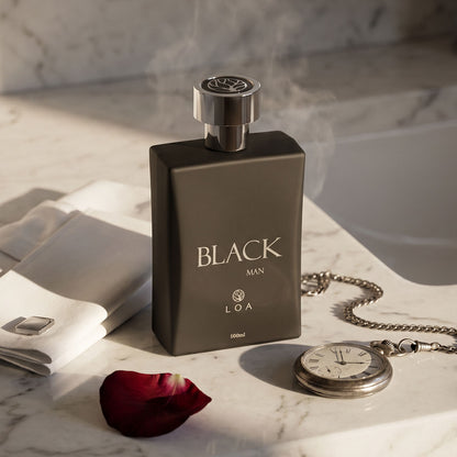 Perfume Masculino Black Man LOA® 100 ml – Amadeirado Intenso