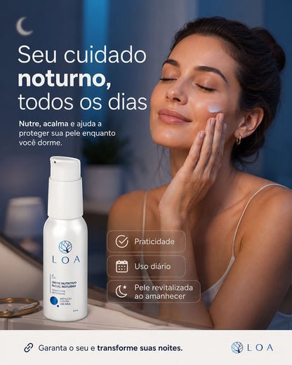 Sérum Nutritivo Facial Noturno LOA® 60 ml