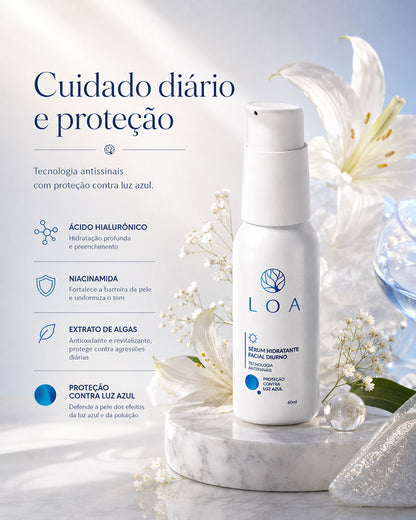 Sérum Hidratante Facial Diurno LOA® 60 ml – Hidratação e Cuidado Diário